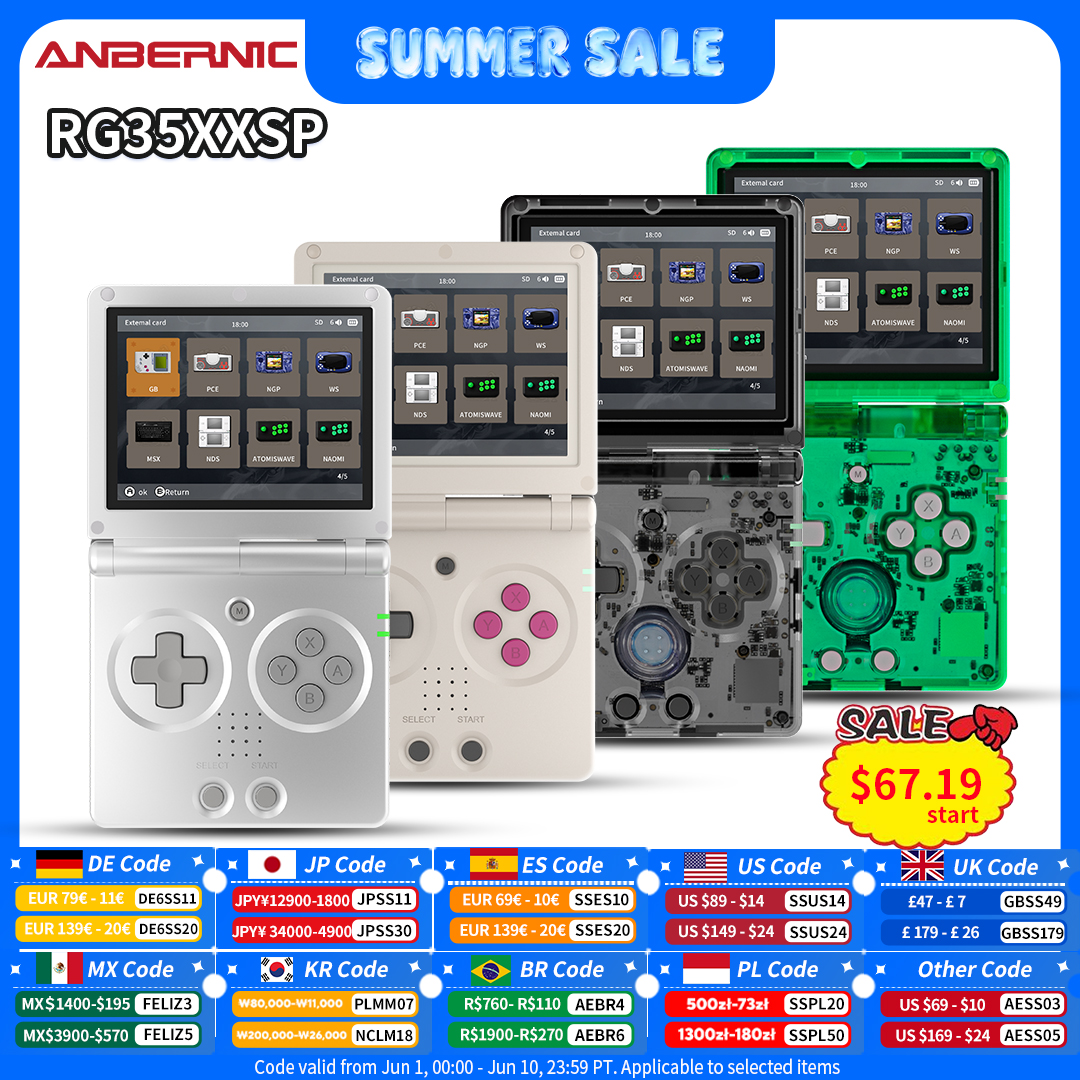 Retro Gaming Gadgets - Anbernic RG35XXSP Retro Flip Handheld Game