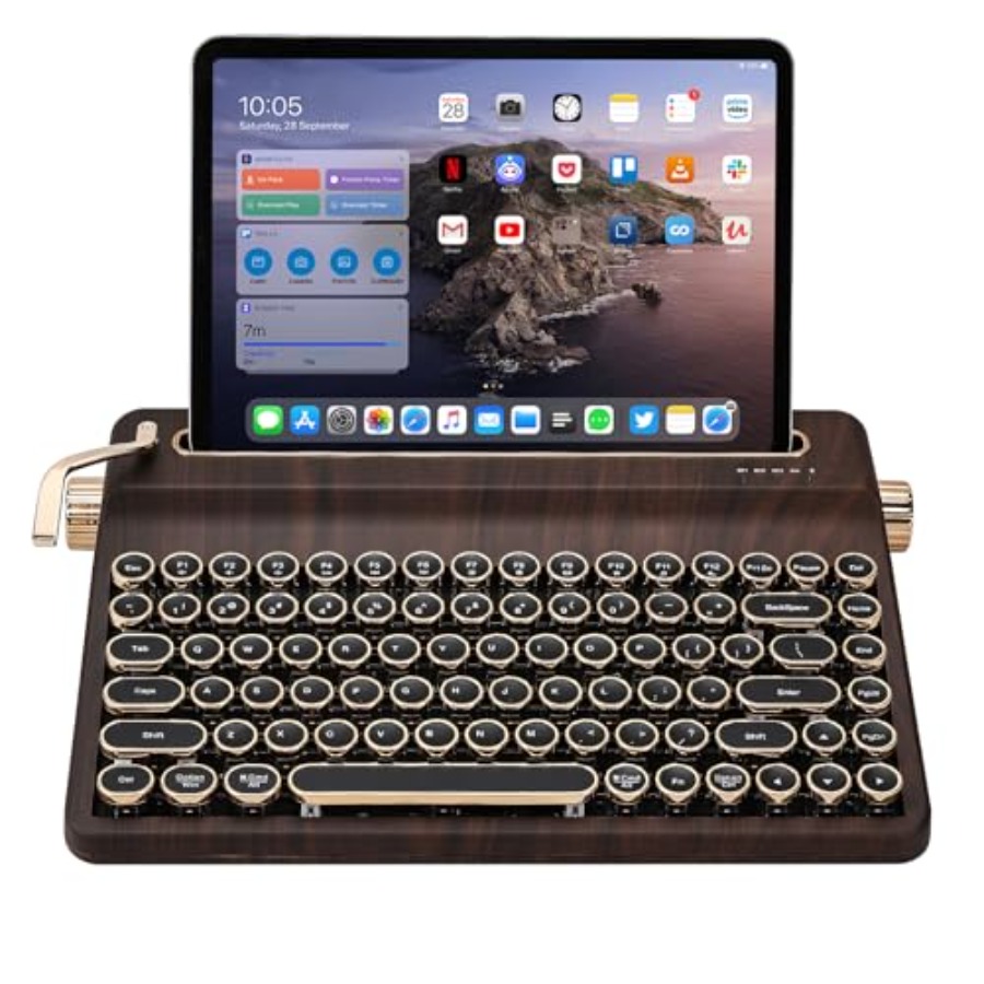 Retro Gaming Uk - Wireless typewriter-style mechanical keyboard for retro