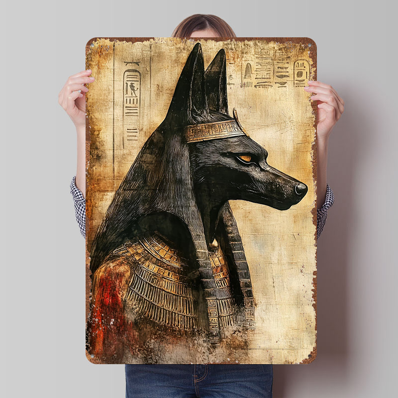 Retro Poster Gaming - Anubis Egyptian God Printed Poster Customized