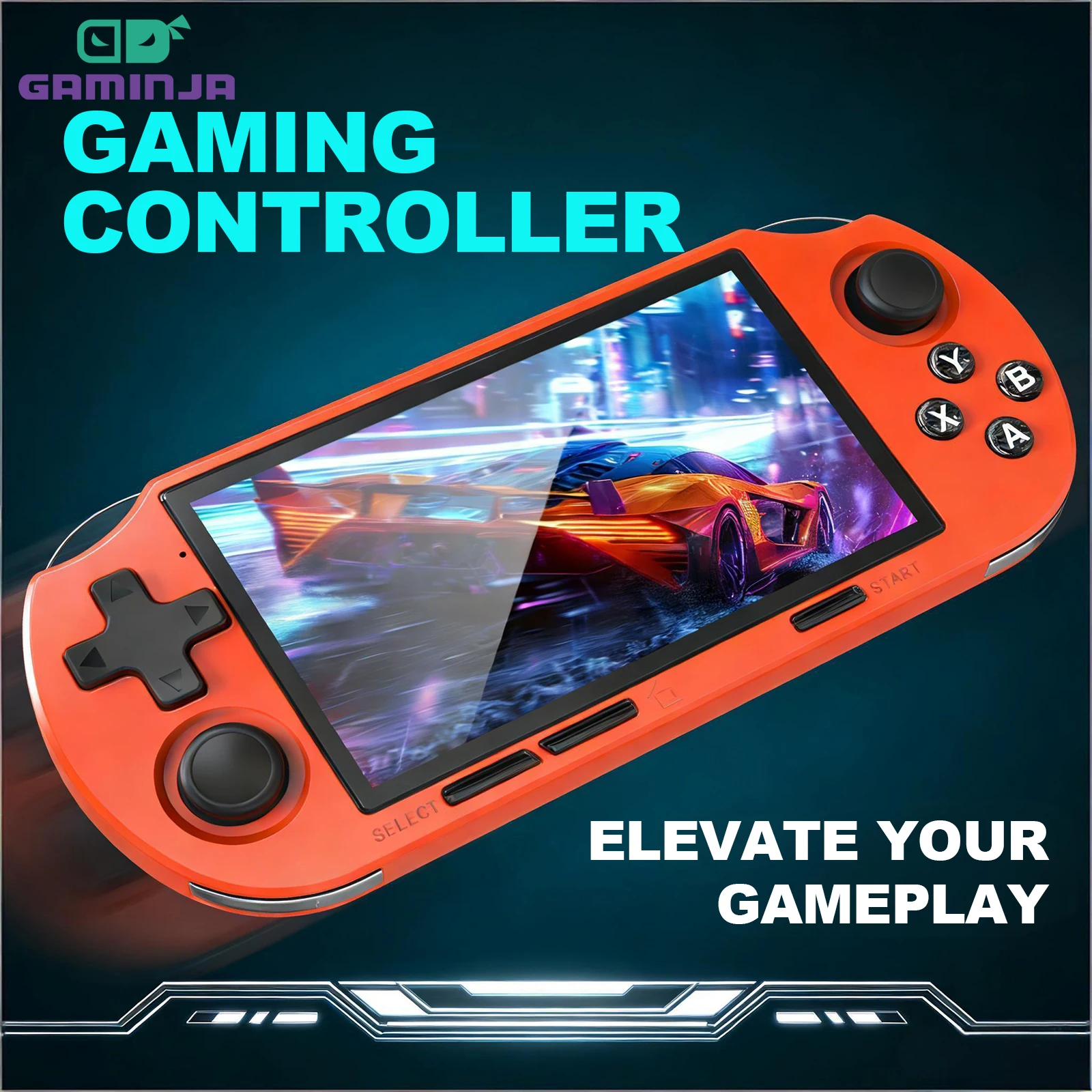 Retro Gaming Gadgets - GAMINJA Handheld Portable Gaming Console 4.5Inch