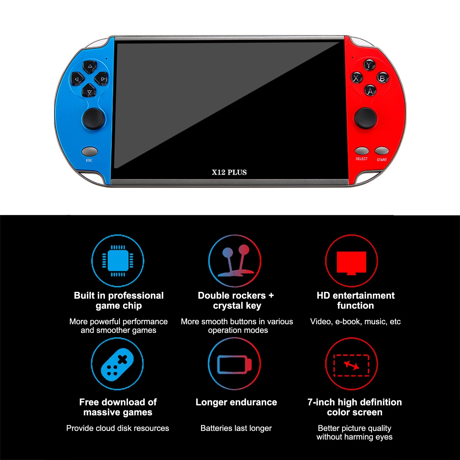 Lightweight X12 Retro Video Ga - Retro Gaming Gadgets review and price