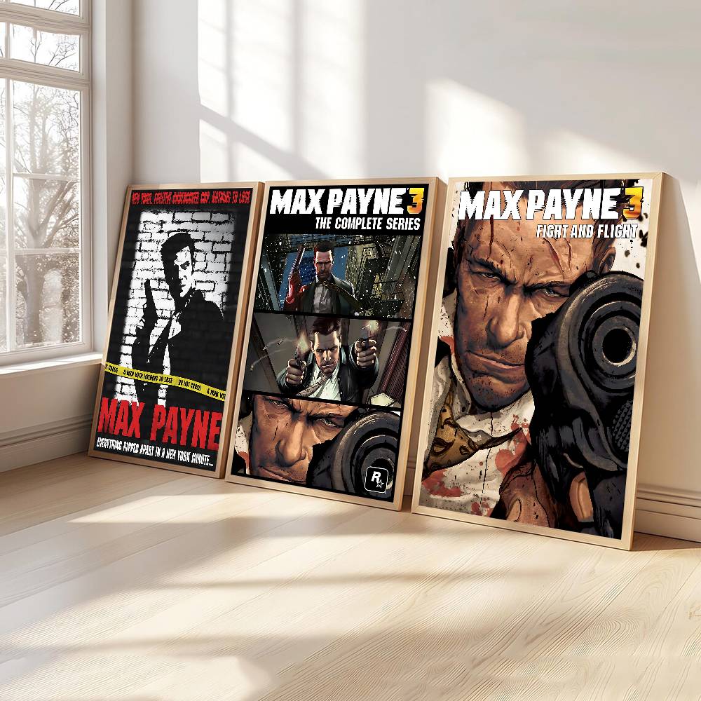 Max Payne Game Vintage Posters - Retro Poster Gaming review and price