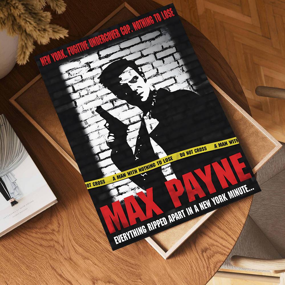 Max Payne Game Vintage Posters - Retro Poster Gaming review and price