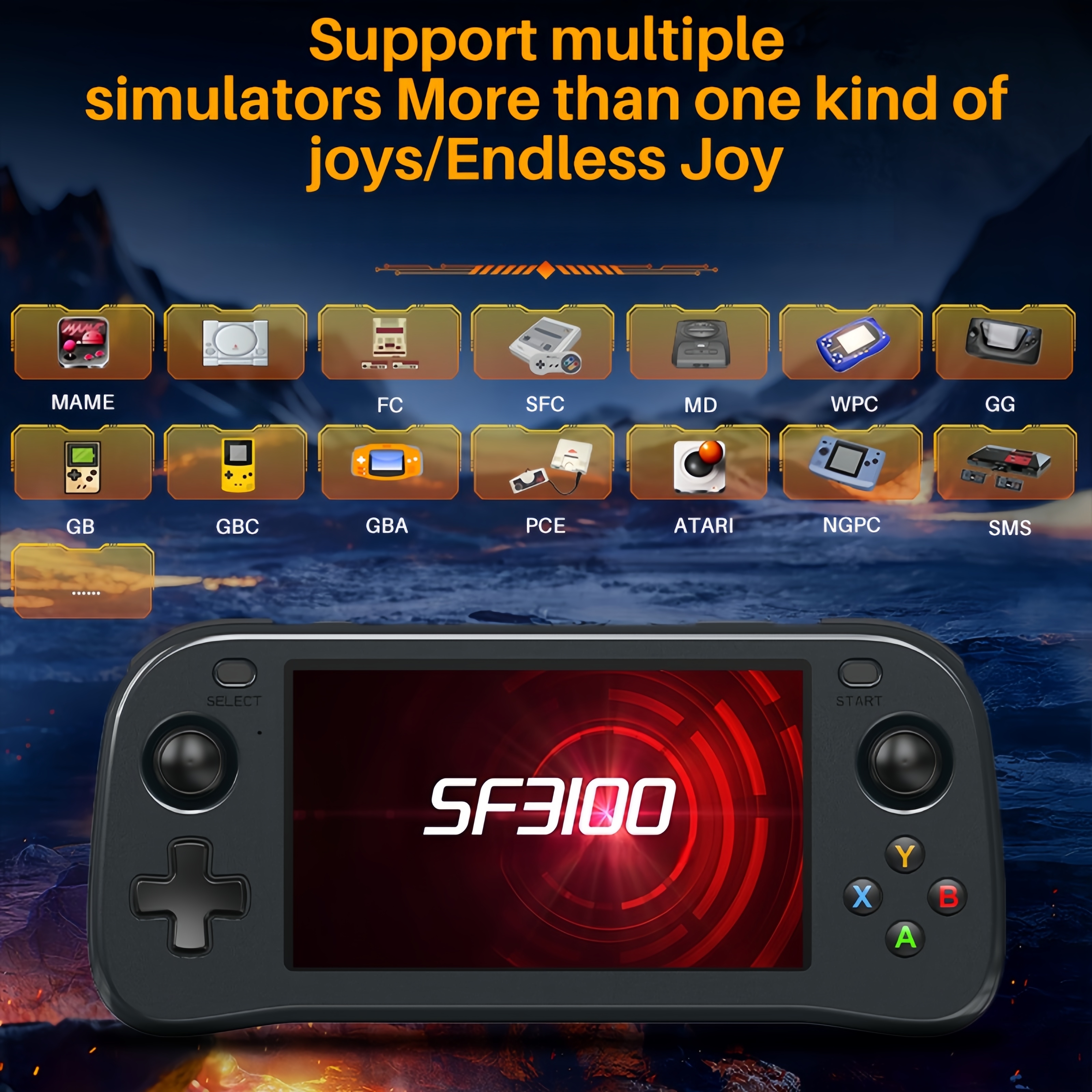 SF3100 Portable Handheld Game  - Retro Gaming Gadgets review and price
