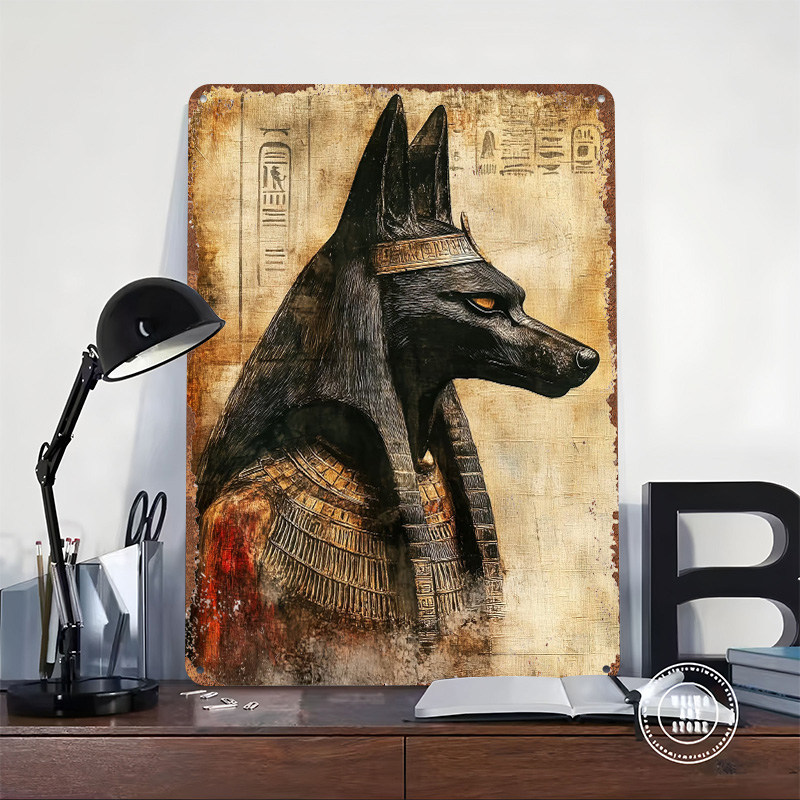 Anubis Egyptian God Printed Po - Retro Poster Gaming review and price