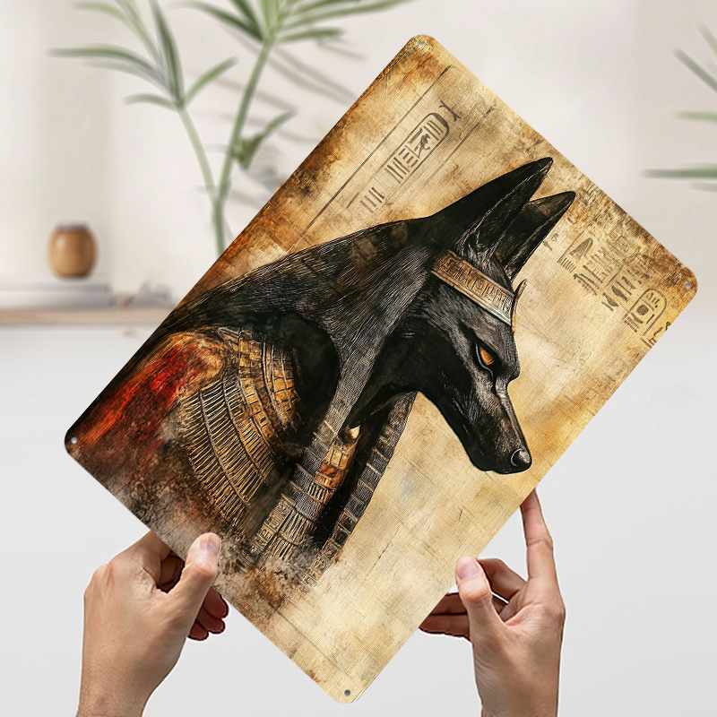 Anubis Egyptian God Printed Po - Retro Poster Gaming review and price