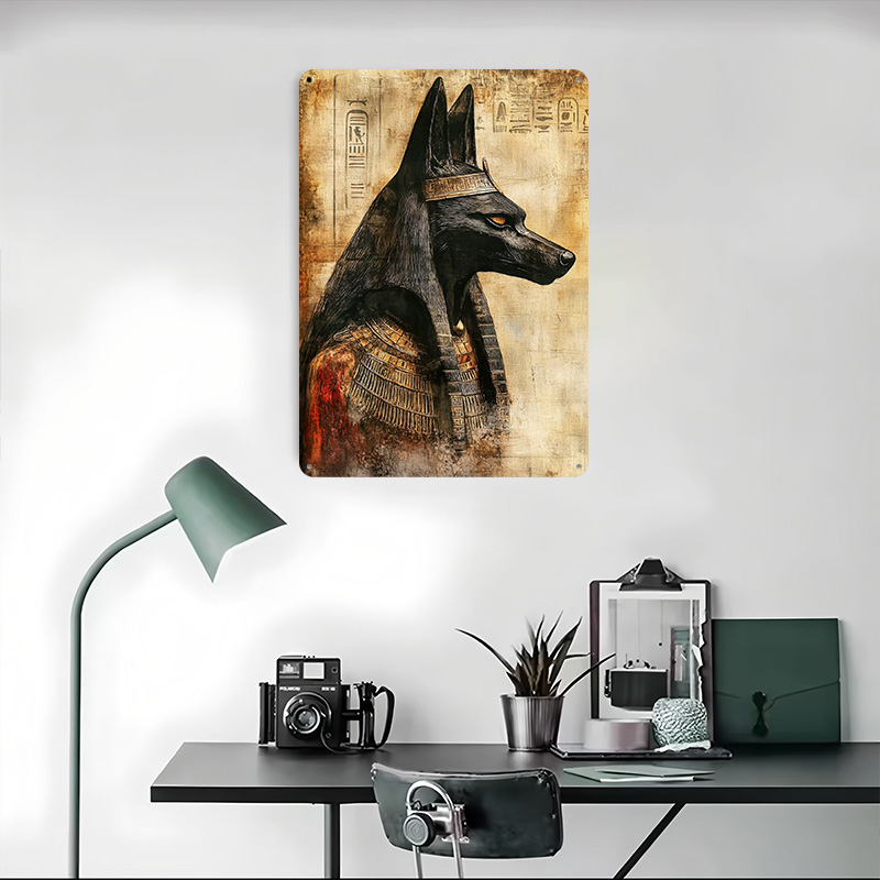 Anubis Egyptian God Printed Po - Retro Poster Gaming review and price