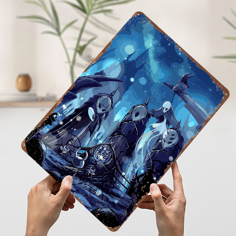 Hollow Knight Metal Poster Gam - Retro Knight Gaming review and price