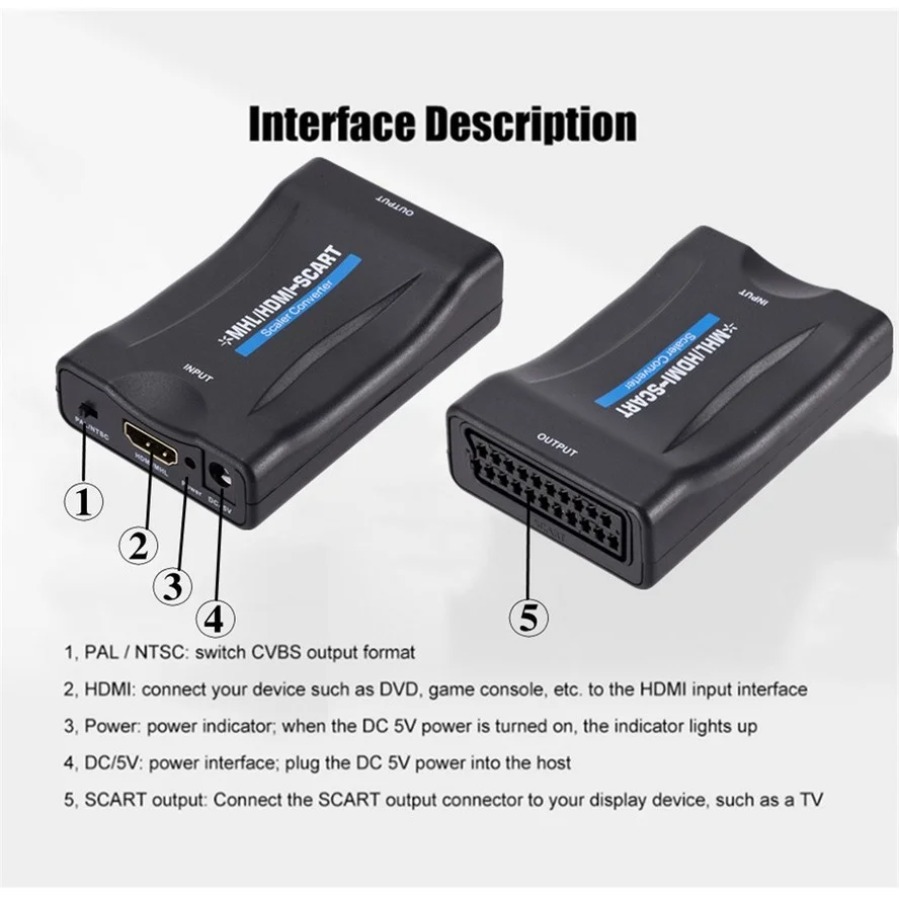 1080P HDMI-compatible to Scart - Scart To Hdmi review and price