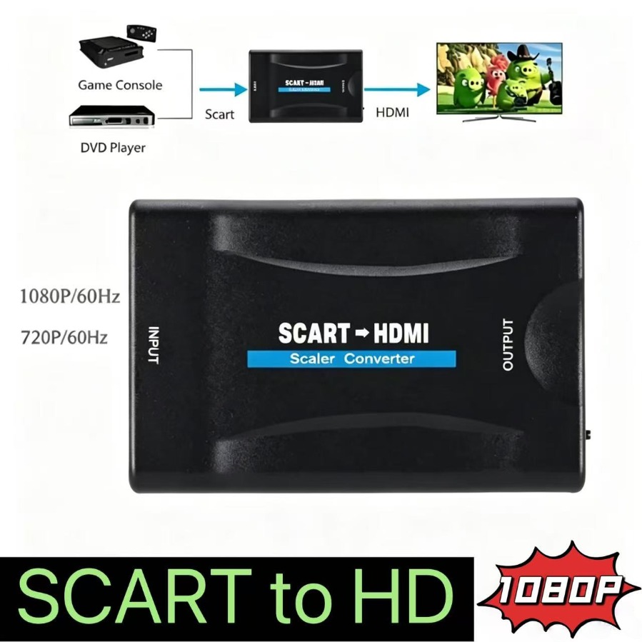 Full HD 1080P SCART to HDMI-co - Scart To Hdmi review and price