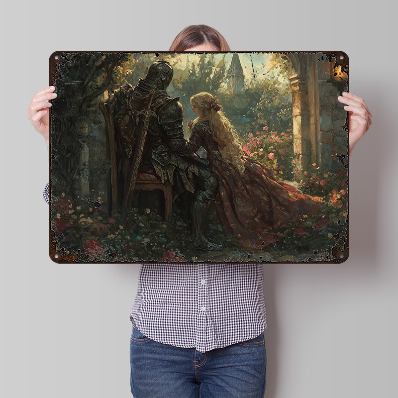 Knight and Damsel in a Garden  - Retro Knight Gaming review and price