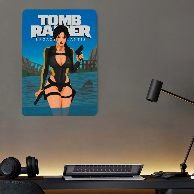 Tomb Raider Legacy of Atlantis - Retro Poster Gaming review and price